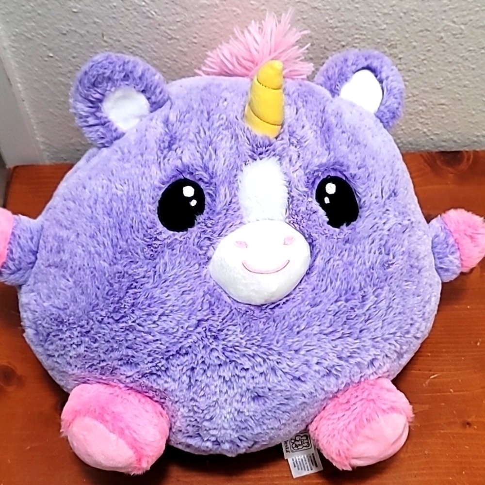 Fiesta Cora Unicorn Plush Purple Gumballs Round Stuffed Animal 11in A01228